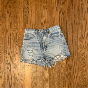 pacsun high rise jean shorts